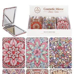Boho Mandala Chic Compact Mirror Set